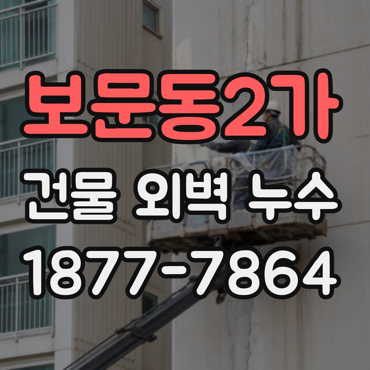 보문동2가 건물 외벽 누수