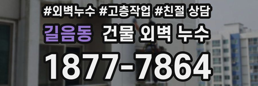 길음동 건물 외벽 누수