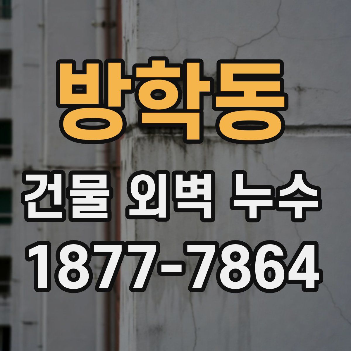 방학동 건물 외벽 누수
