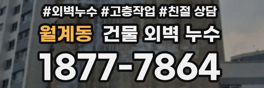 월계동 건물 외벽 누수