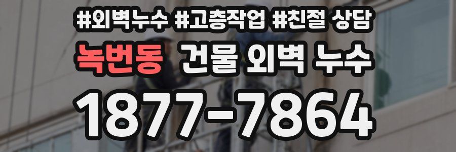 녹번동 건물 외벽 누수