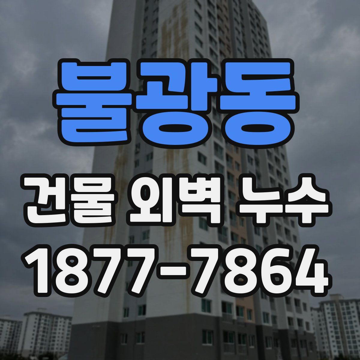 불광동 건물 외벽 누수