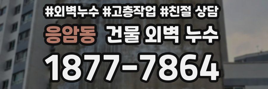응암동 건물 외벽 누수