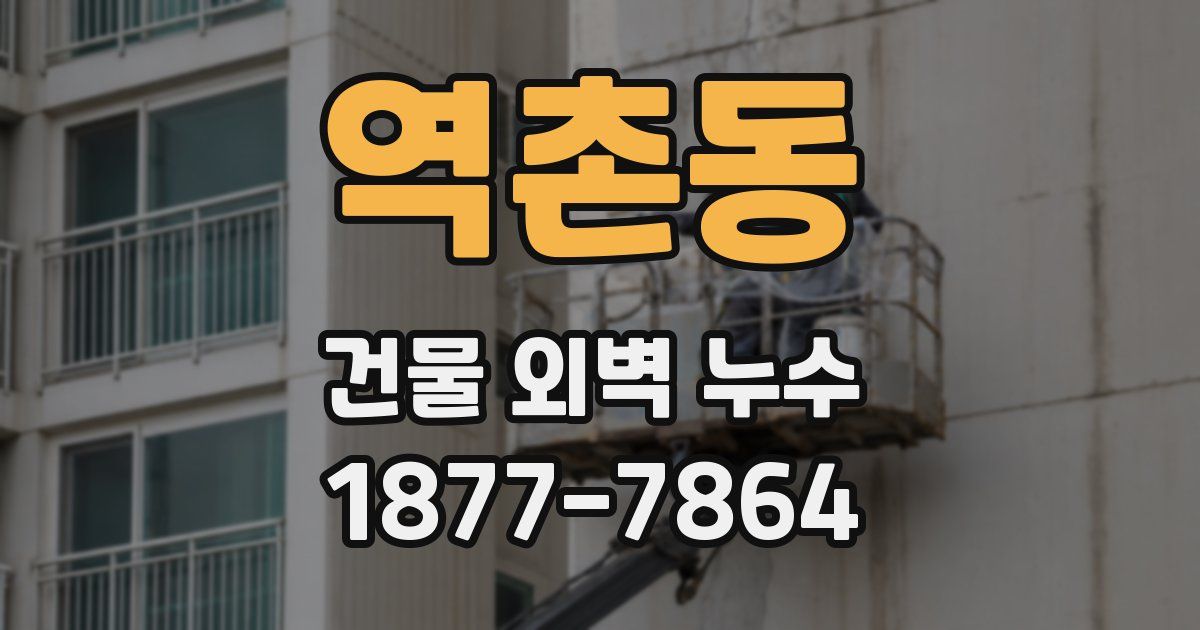 역촌동 건물 외벽 누수