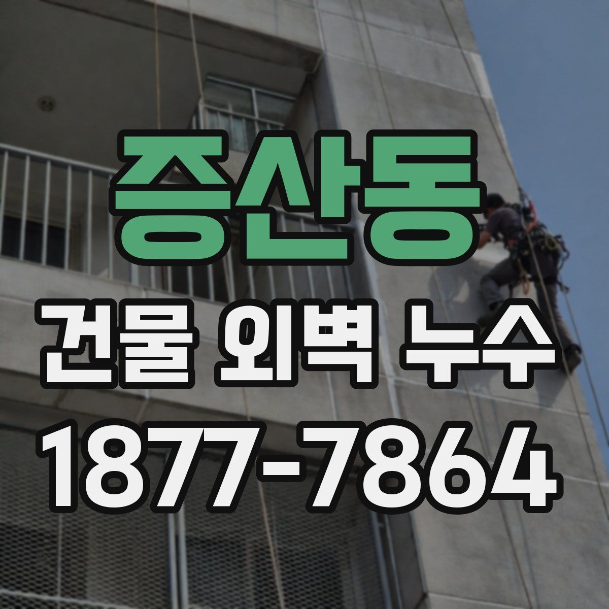 증산동 건물 외벽 누수