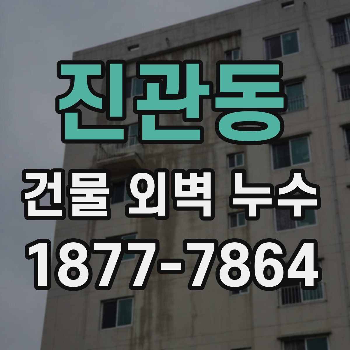 진관동 건물 외벽 누수 보수 후 점검해야 할 마감 상태