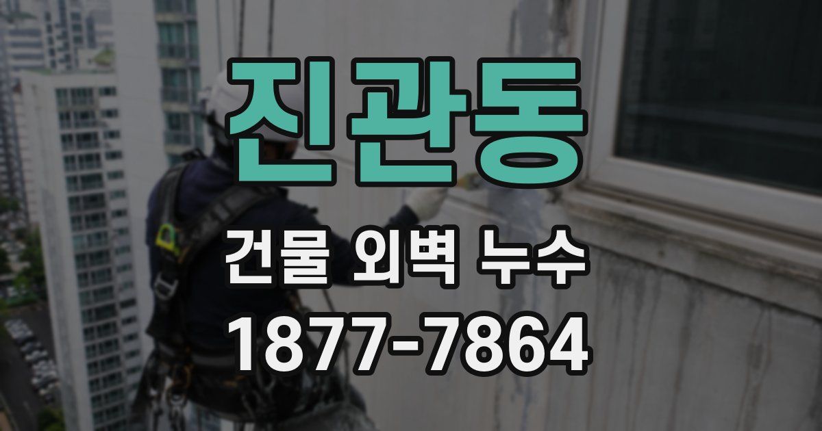 진관동 건물 외벽 누수