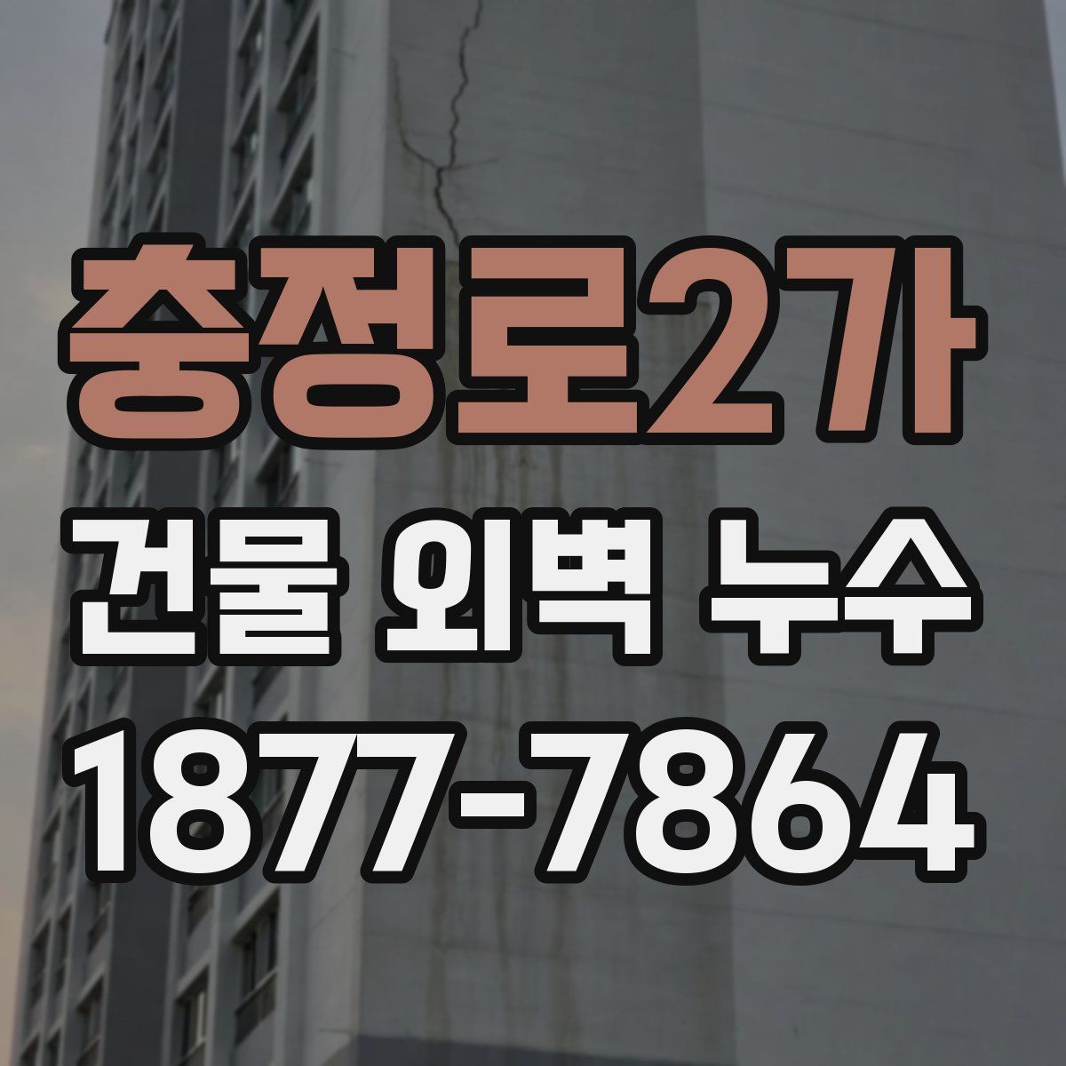 충정로2가 건물 외벽 누수