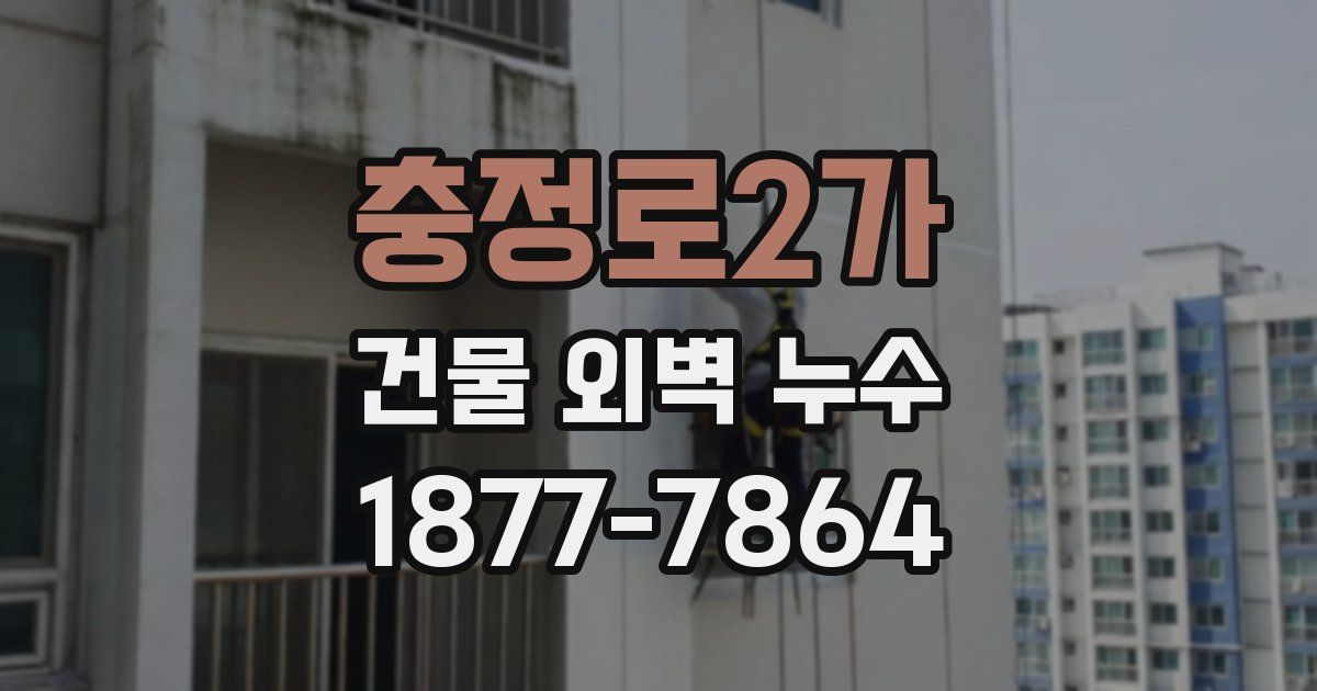 충정로2가 건물 외벽 누수