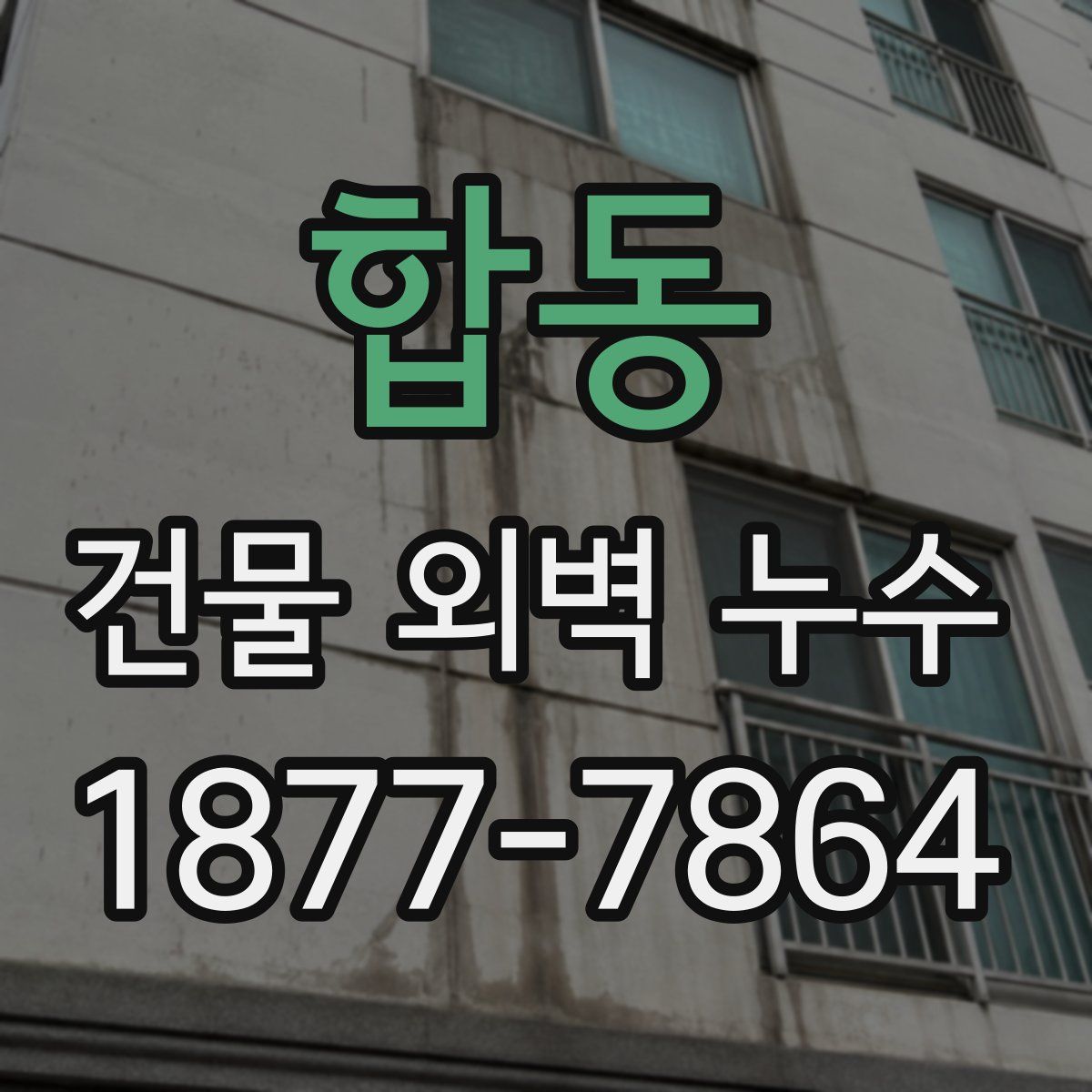 합동 건물 외벽 누수