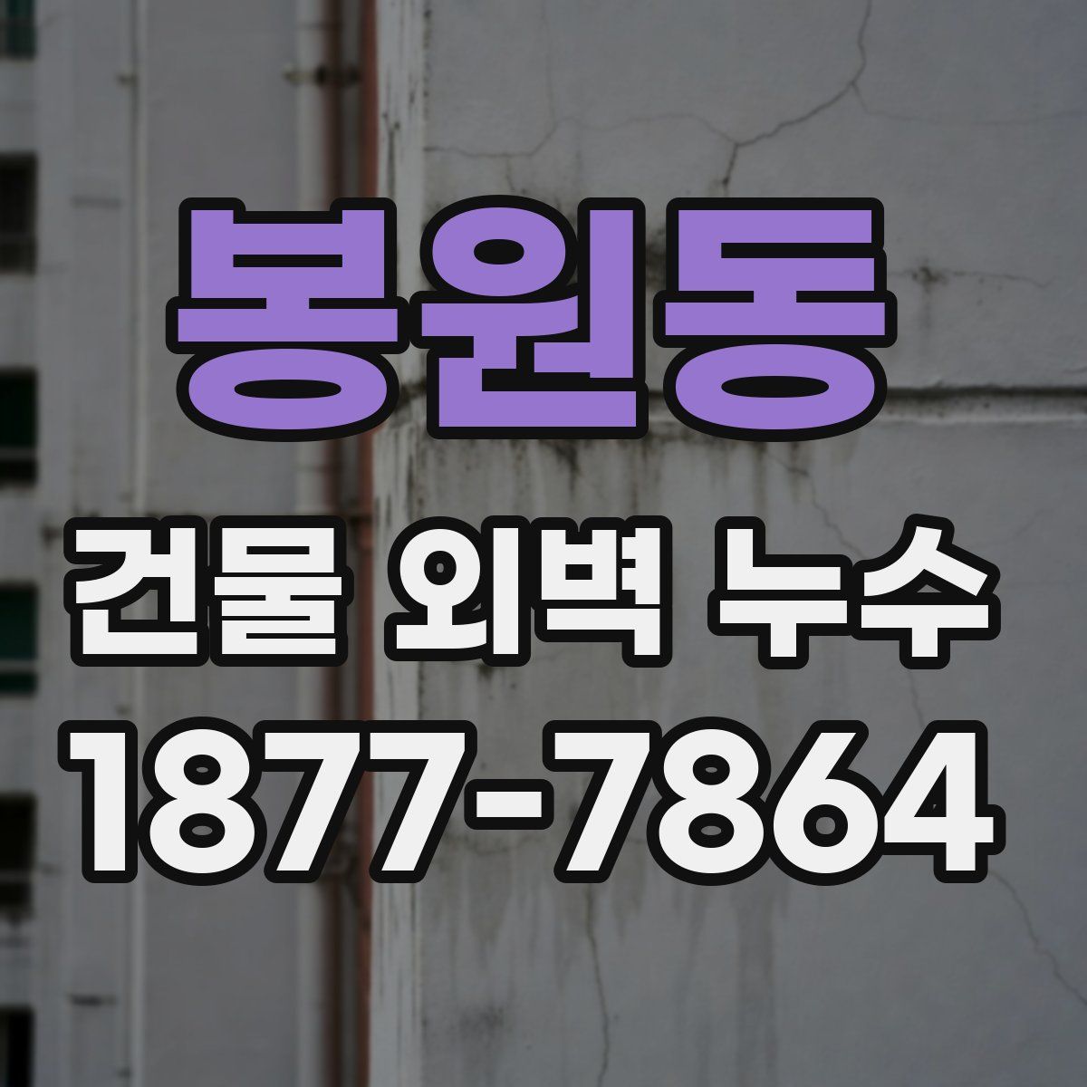 봉원동 건물 외벽 누수