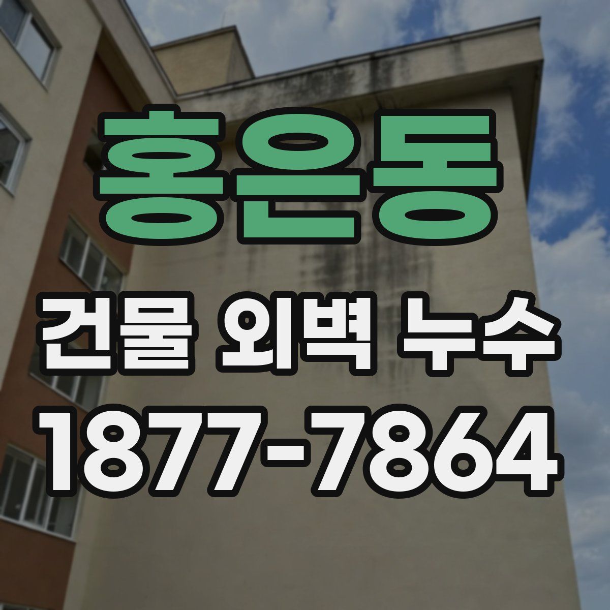홍은동 건물 외벽 누수