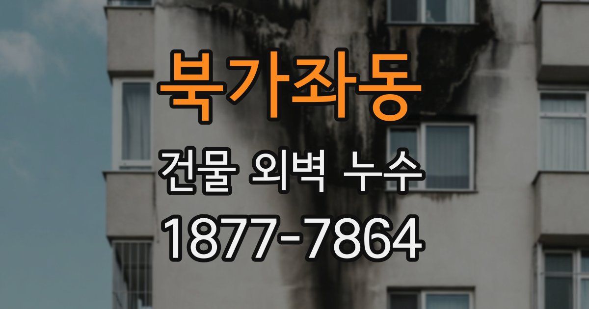 북가좌동 건물 외벽 누수