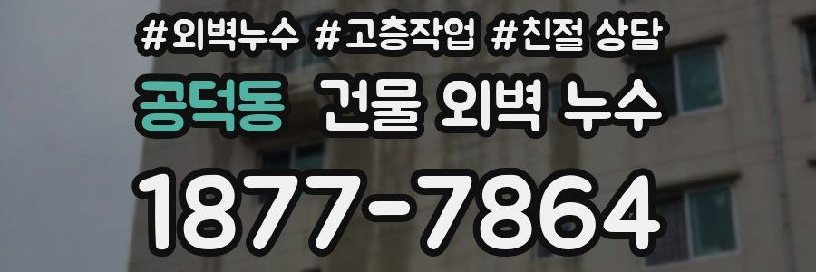 공덕동 건물 외벽 누수