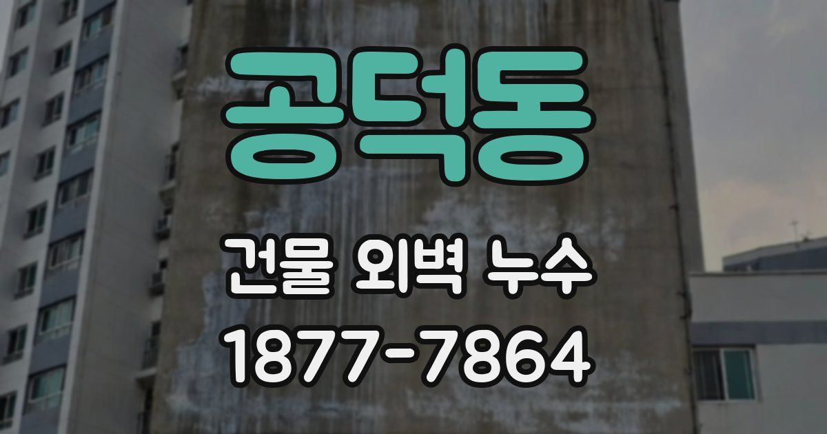 공덕동 건물 외벽 누수