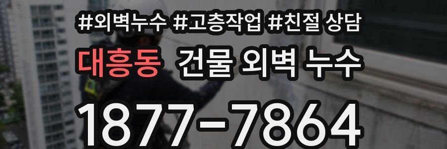 대흥동 건물 외벽 누수