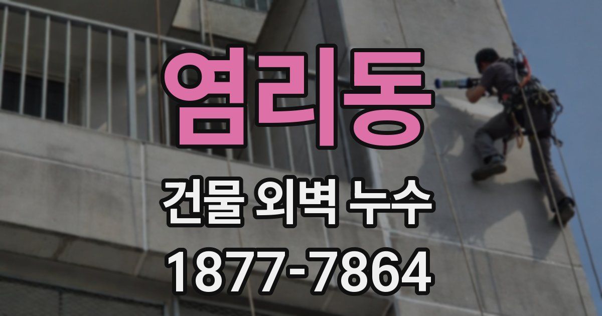 염리동 건물 외벽 누수