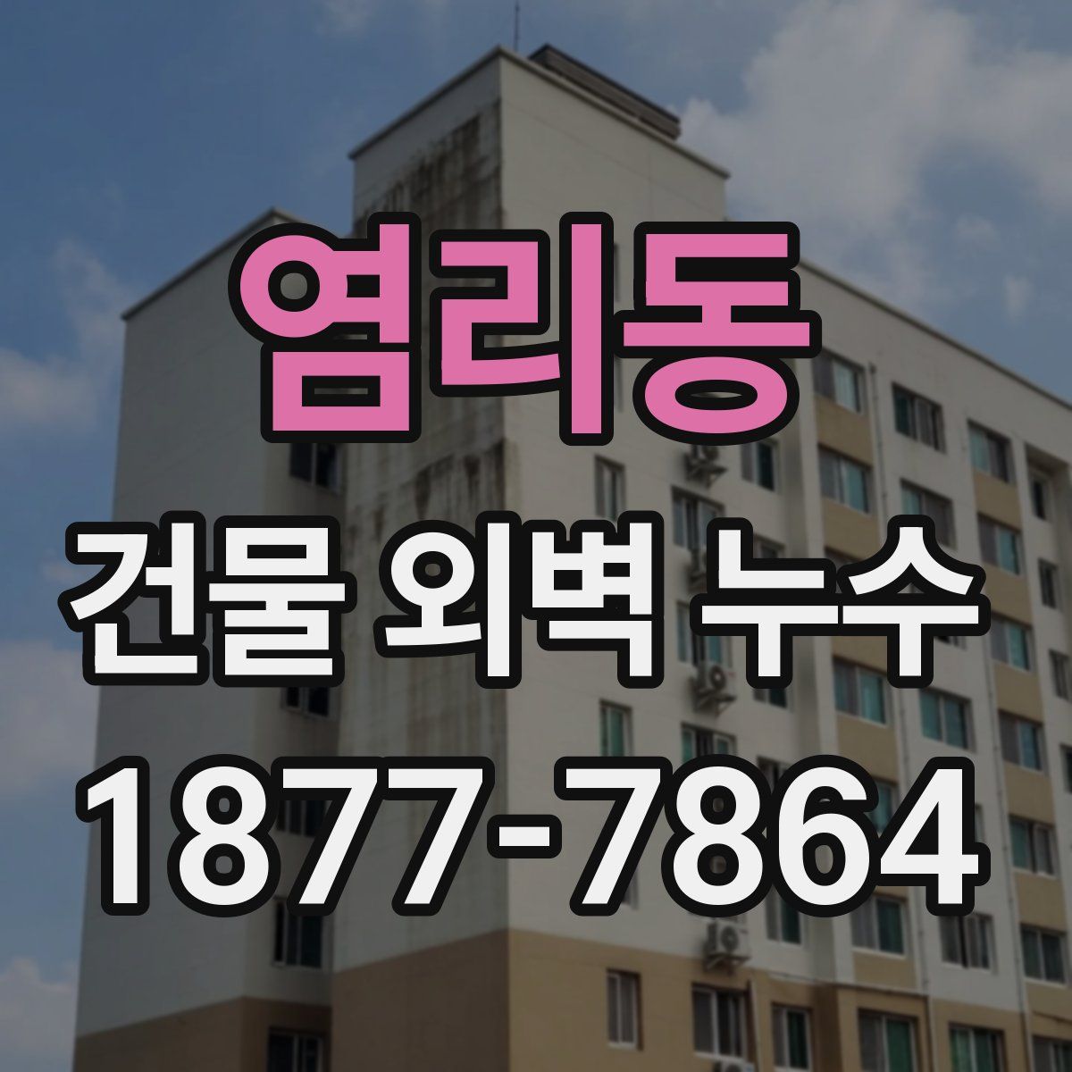 염리동 건물 외벽 누수