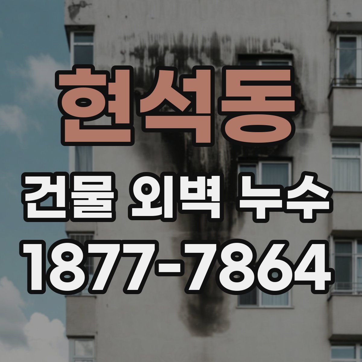 현석동 건물 외벽 누수