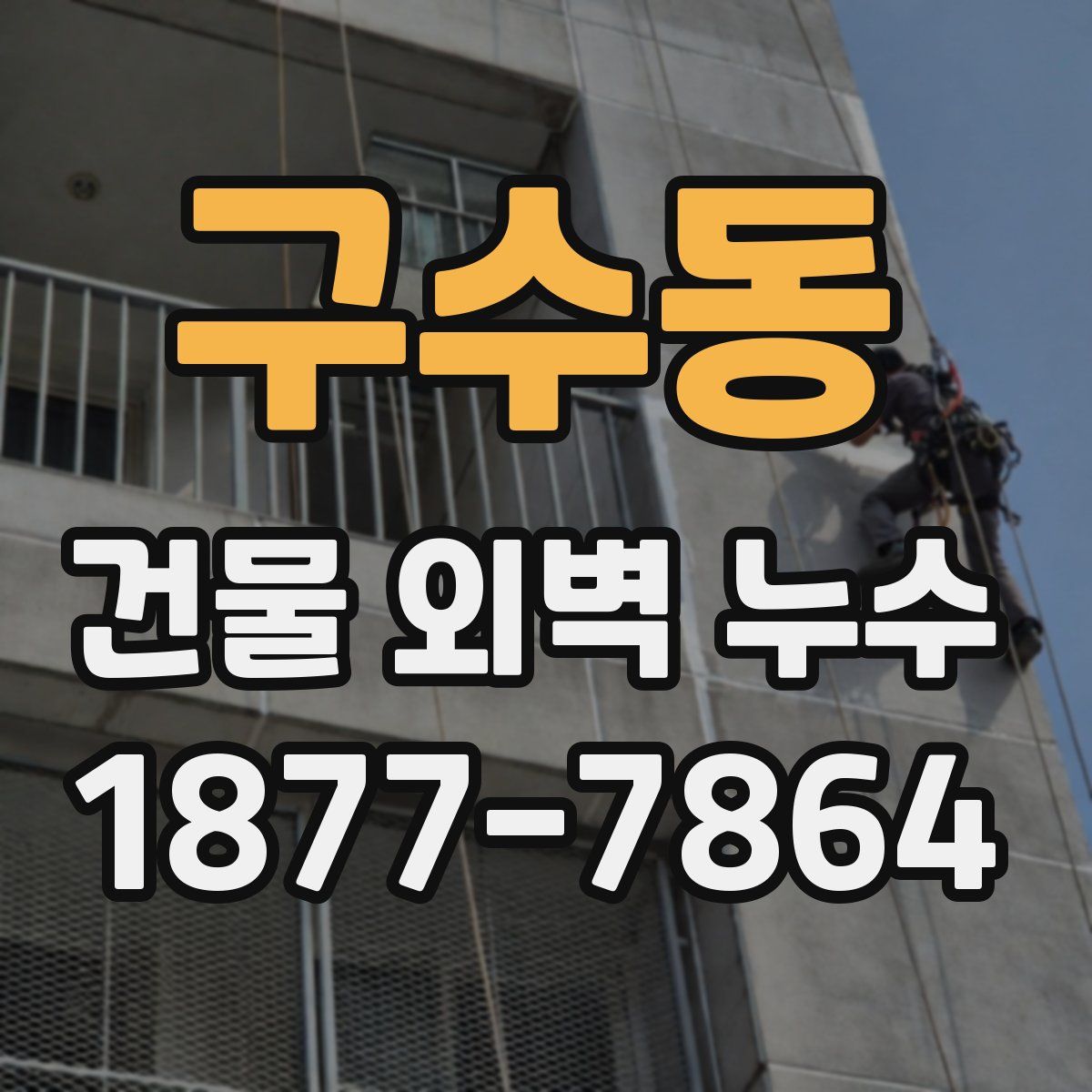 구수동 건물 외벽 누수