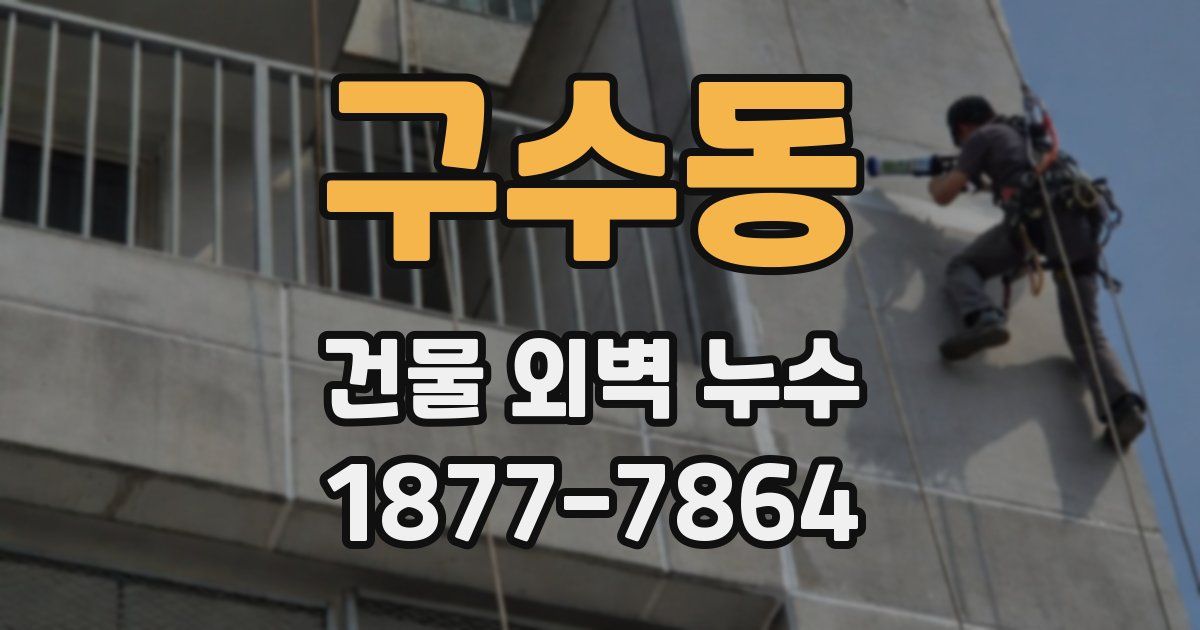구수동 건물 외벽 누수