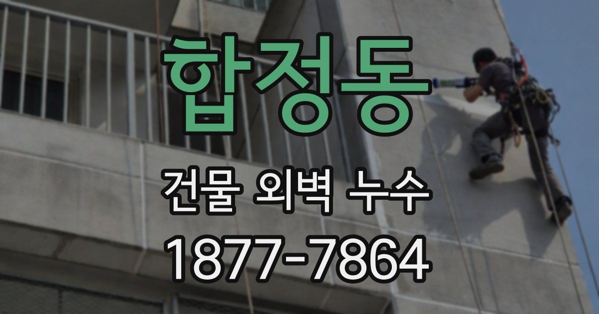 합정동 건물 외벽 누수