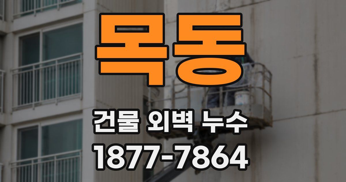 목동 건물 외벽 누수