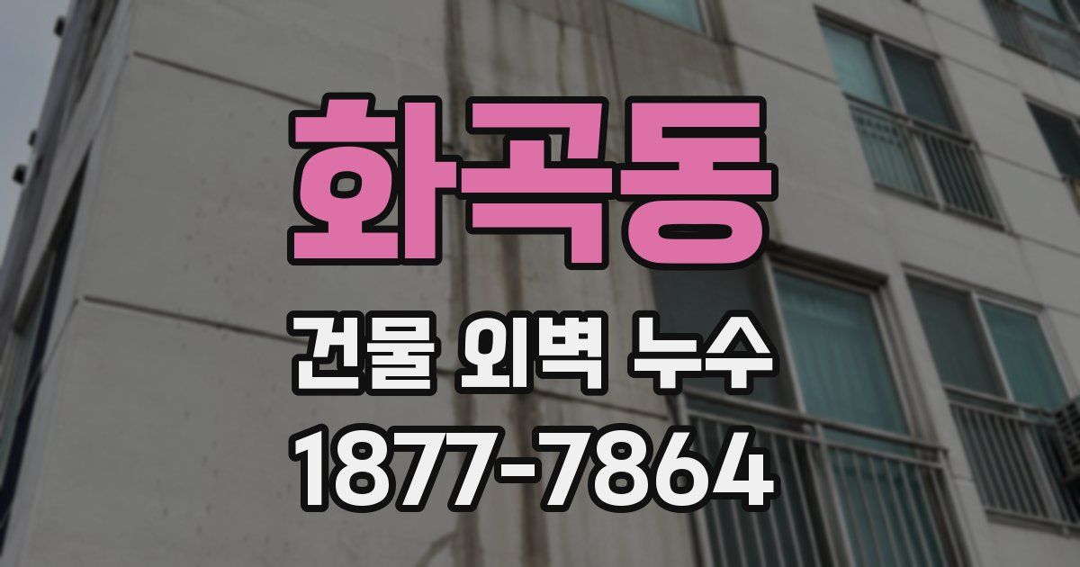화곡동 건물 외벽 누수
