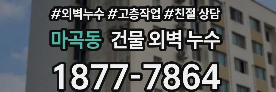 마곡동 건물 외벽 누수