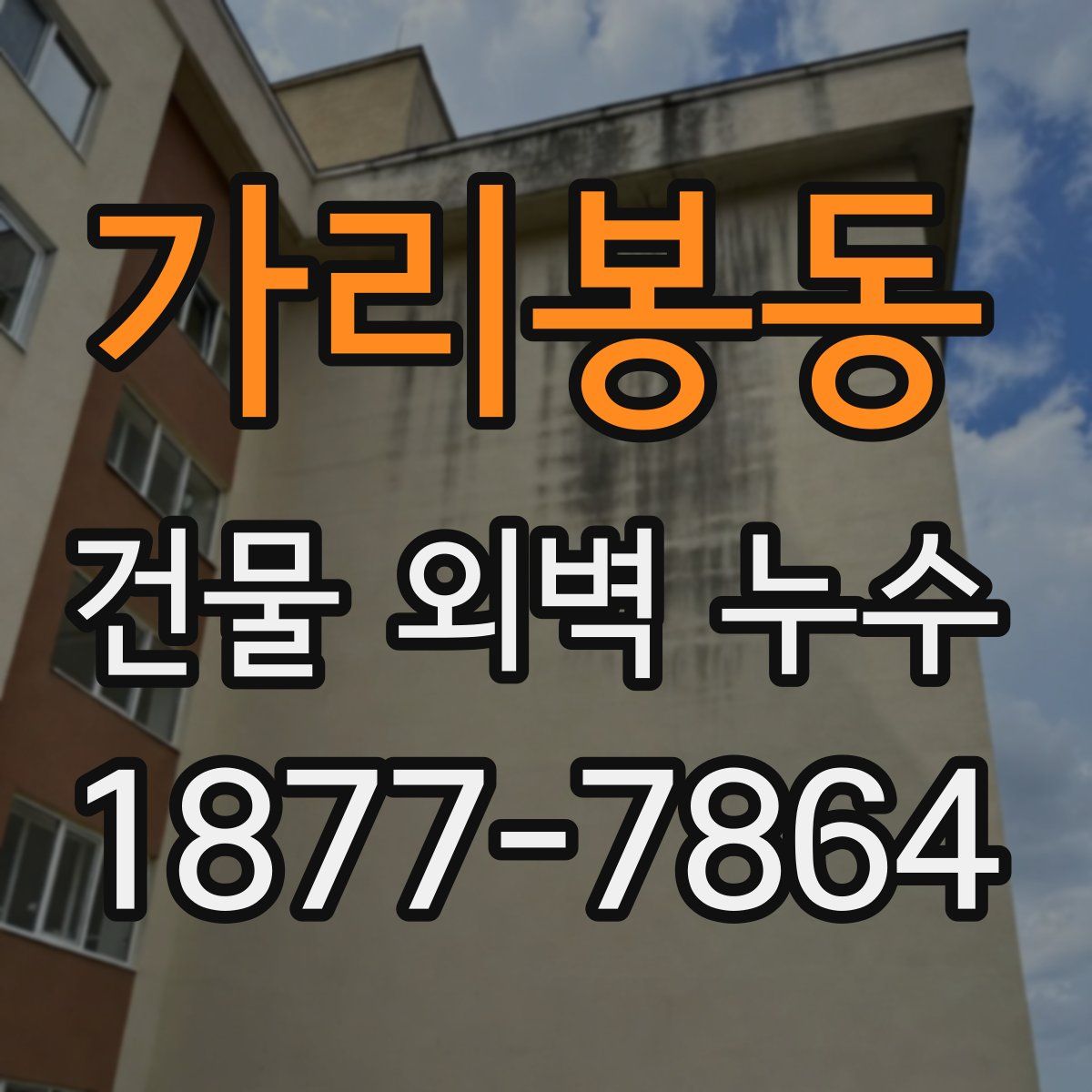 가리봉동 건물 외벽 누수