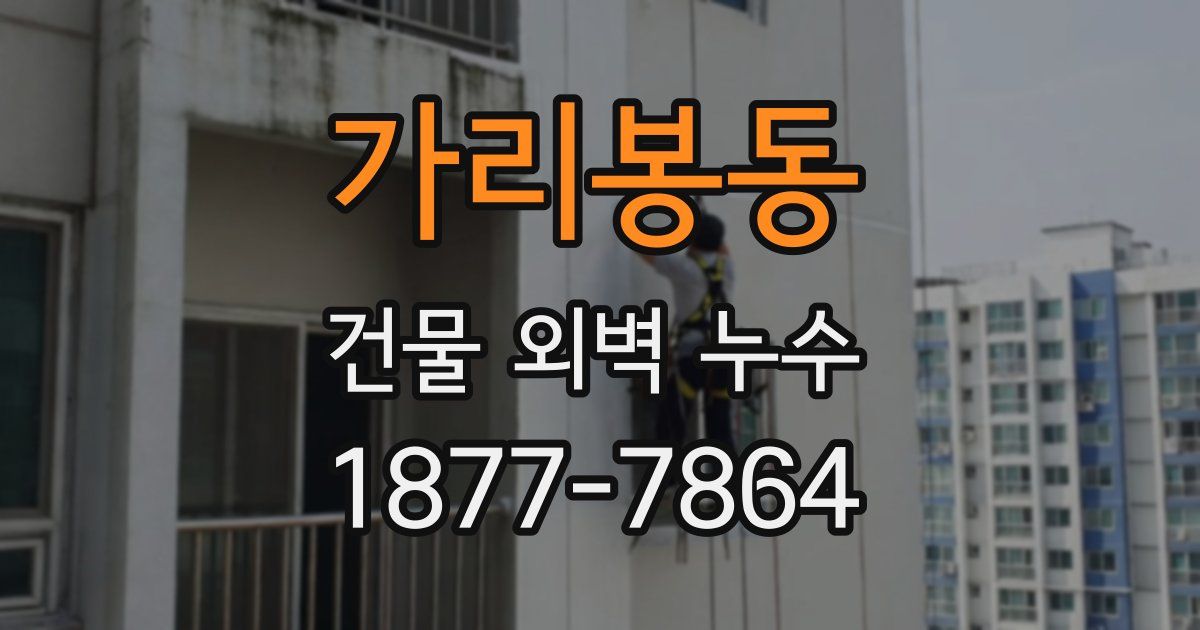 가리봉동 건물 외벽 누수
