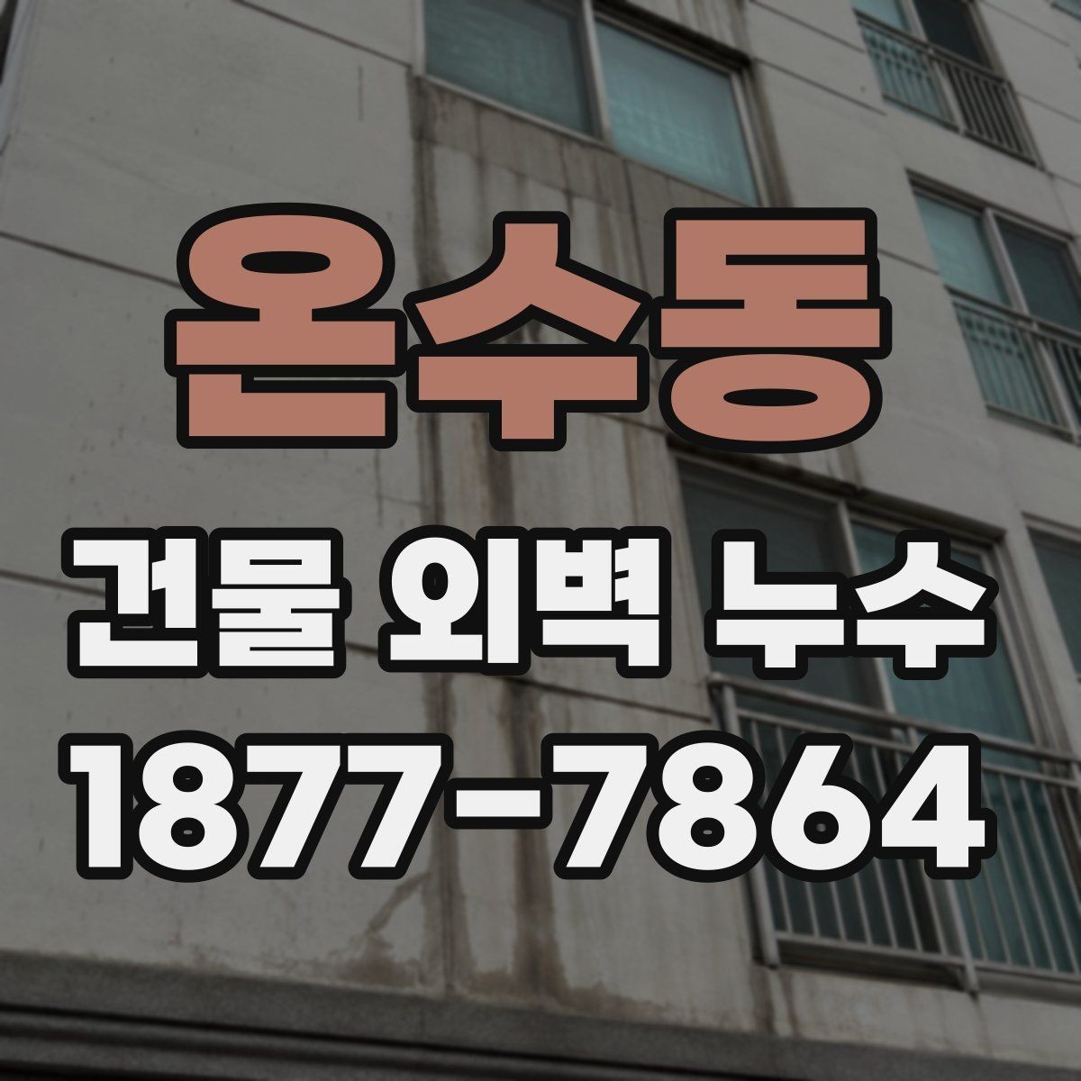 온수동 건물 외벽 누수 보수 시기 판단하는 기준