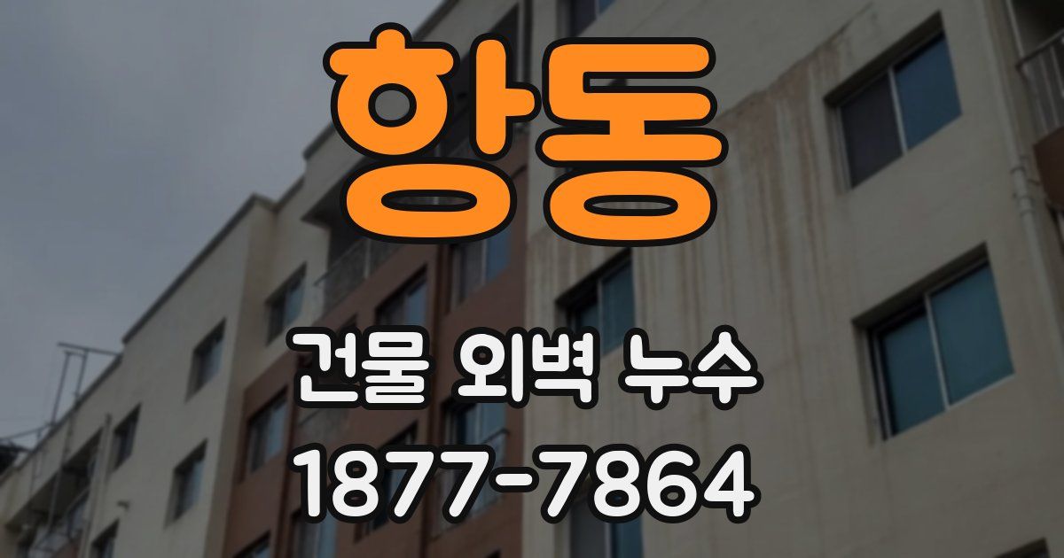 항동 건물 외벽 누수