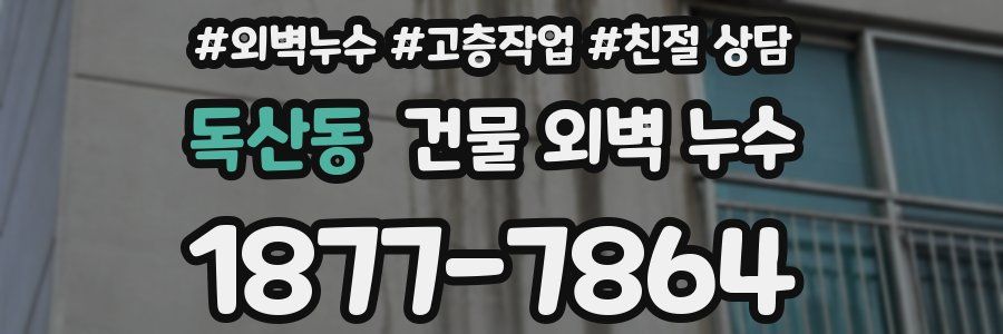 독산동 건물 외벽 누수