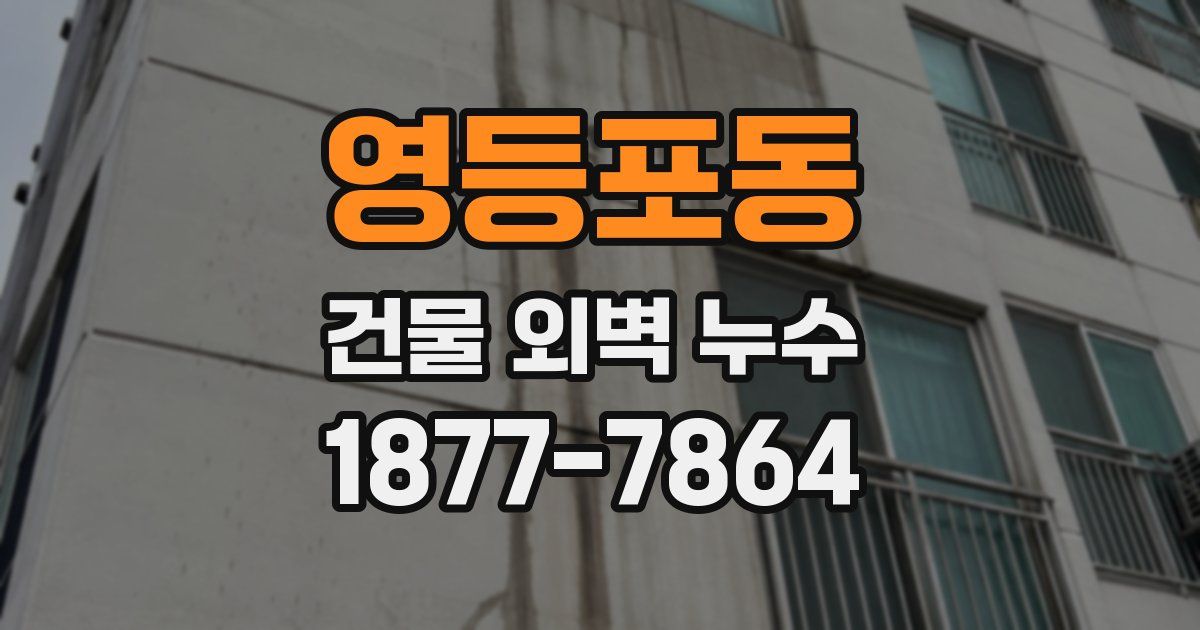 영등포동 건물 외벽 누수