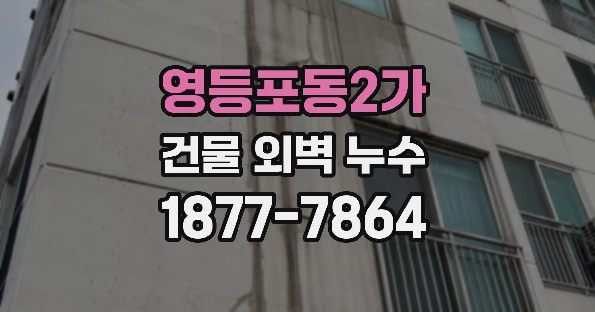 영등포동2가 건물 외벽 누수
