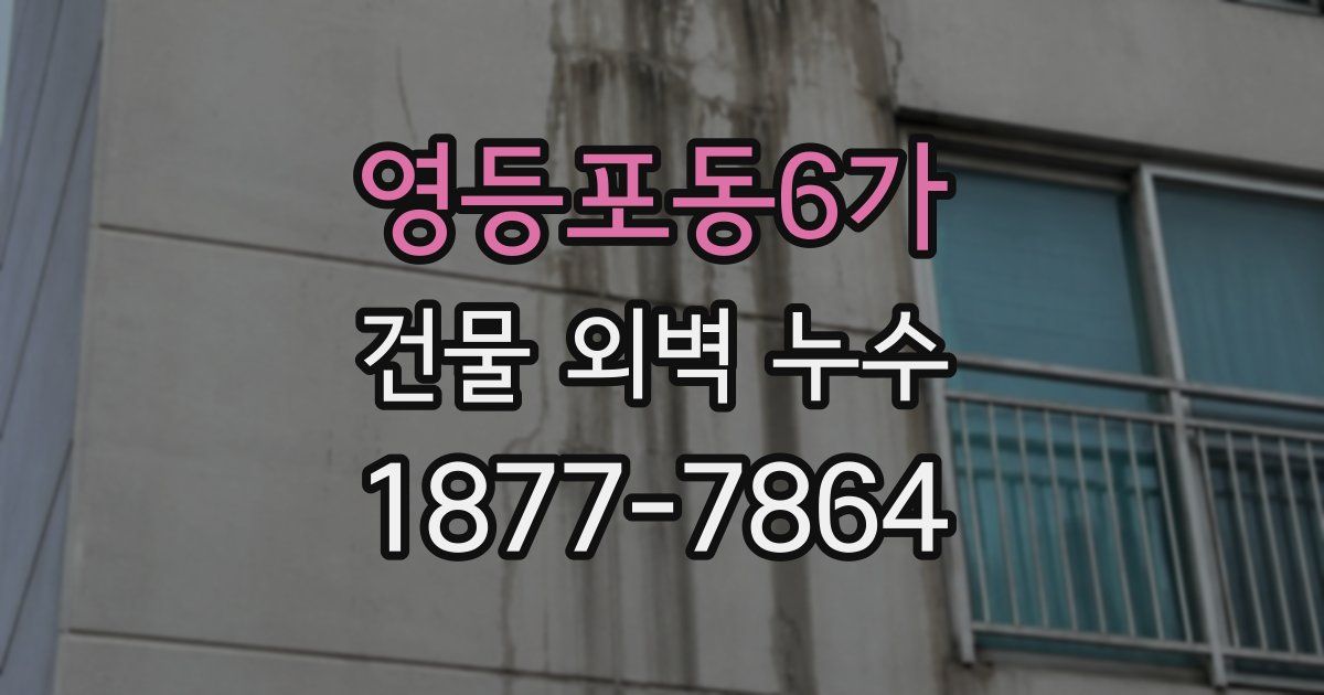 영등포동6가 건물 외벽 누수