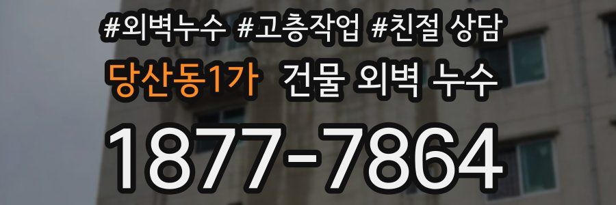 당산동1가 건물 외벽 누수