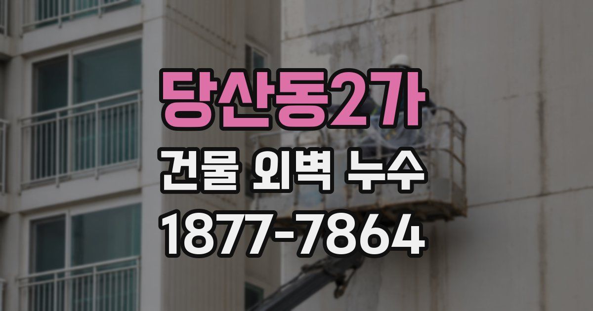 당산동2가 건물 외벽 누수