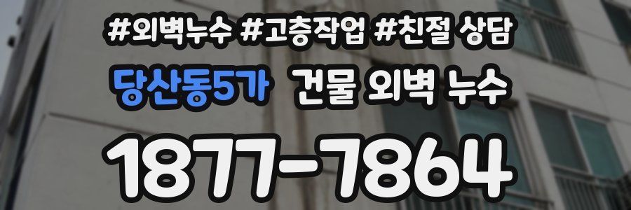당산동5가 건물 외벽 누수