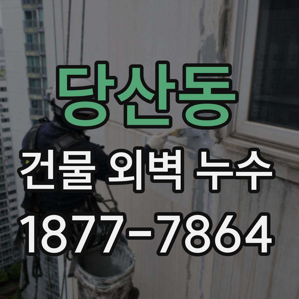 당산동 건물 외벽 누수