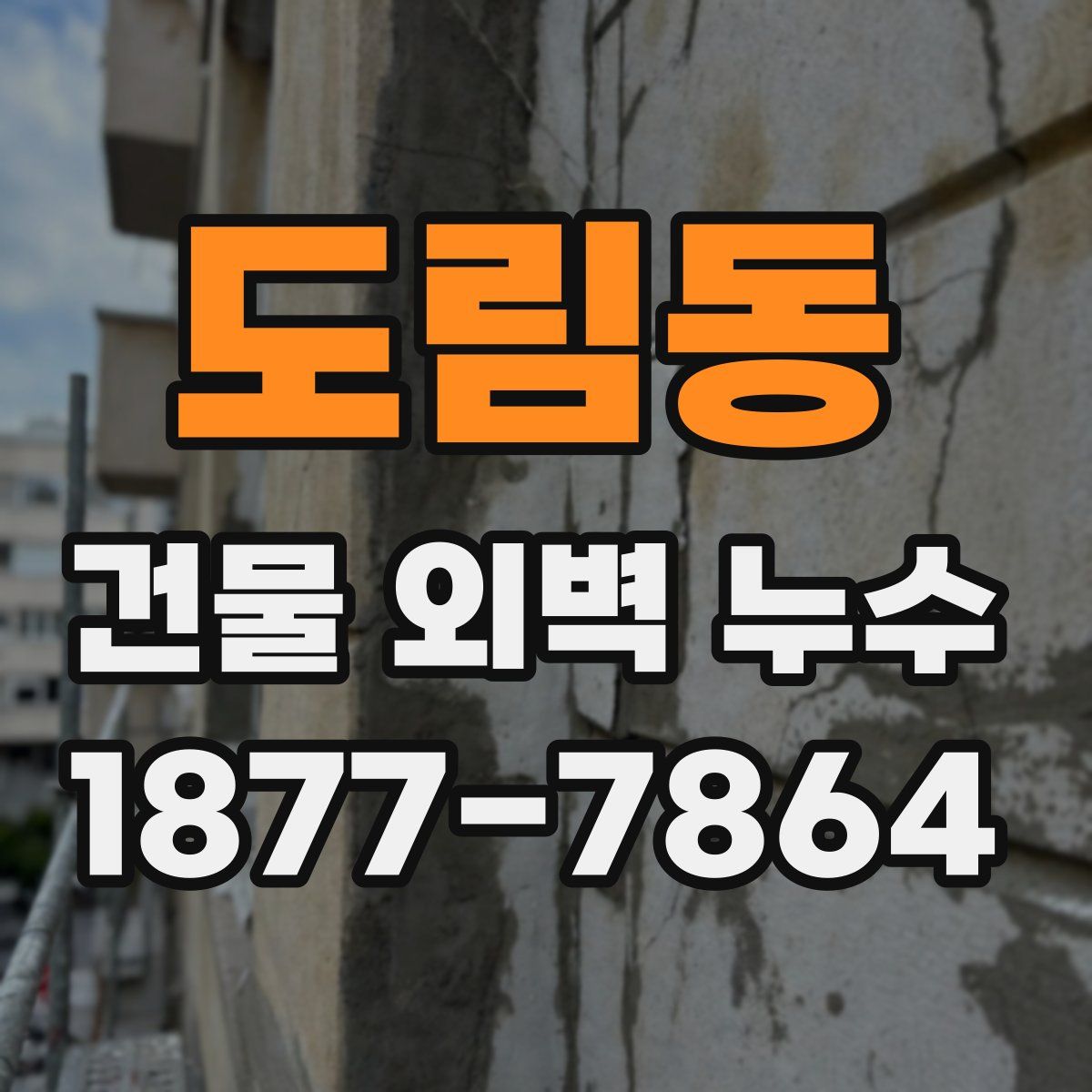 도림동 건물 외벽 누수