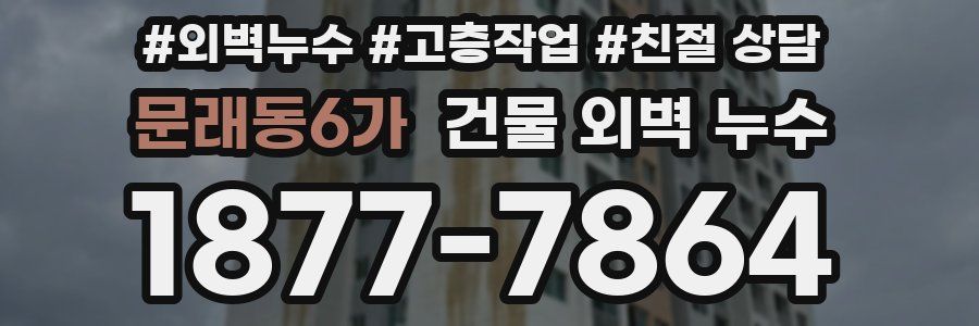 문래동6가 건물 외벽 누수