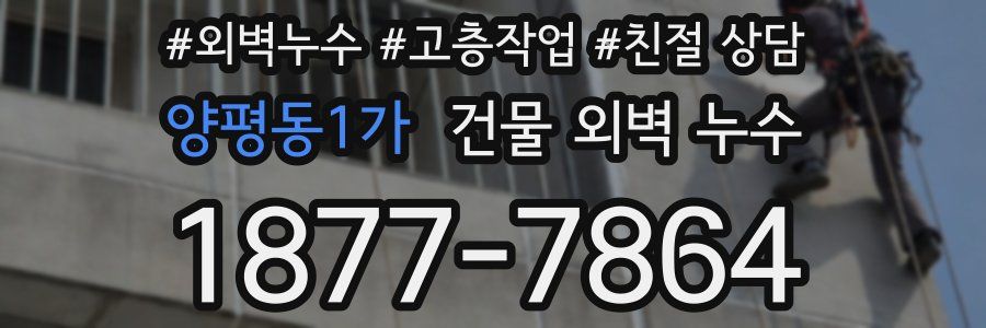 양평동1가 건물 외벽 누수