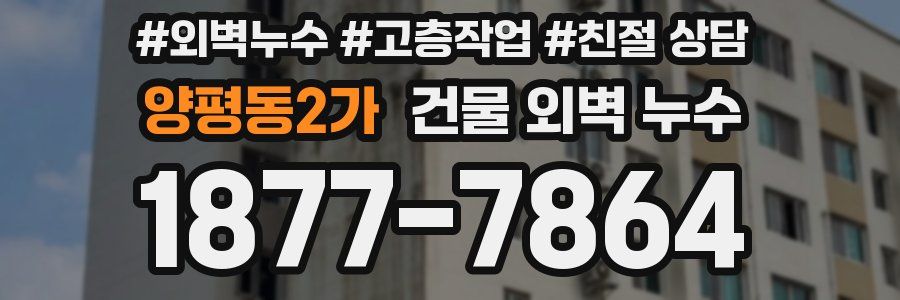 양평동2가 건물 외벽 누수