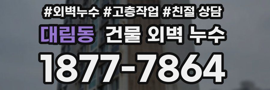 대림동 건물 외벽 누수