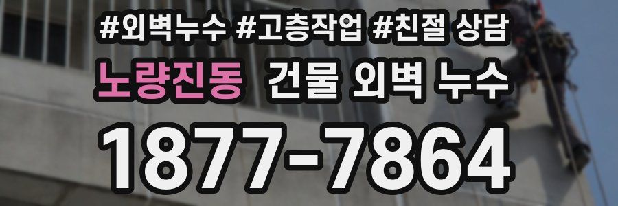 노량진동 건물 외벽 누수