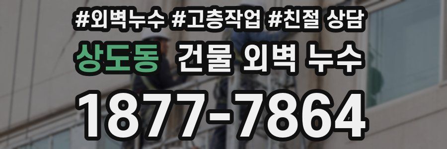상도동 건물 외벽 누수