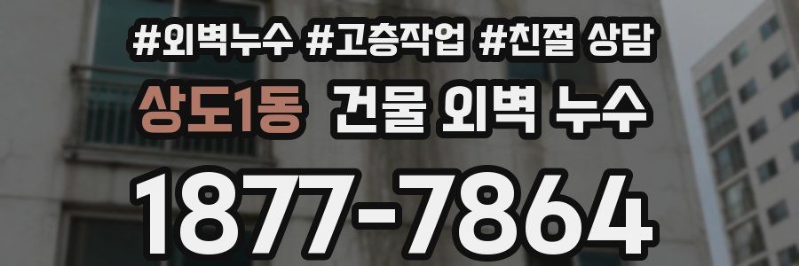 상도1동 건물 외벽 누수