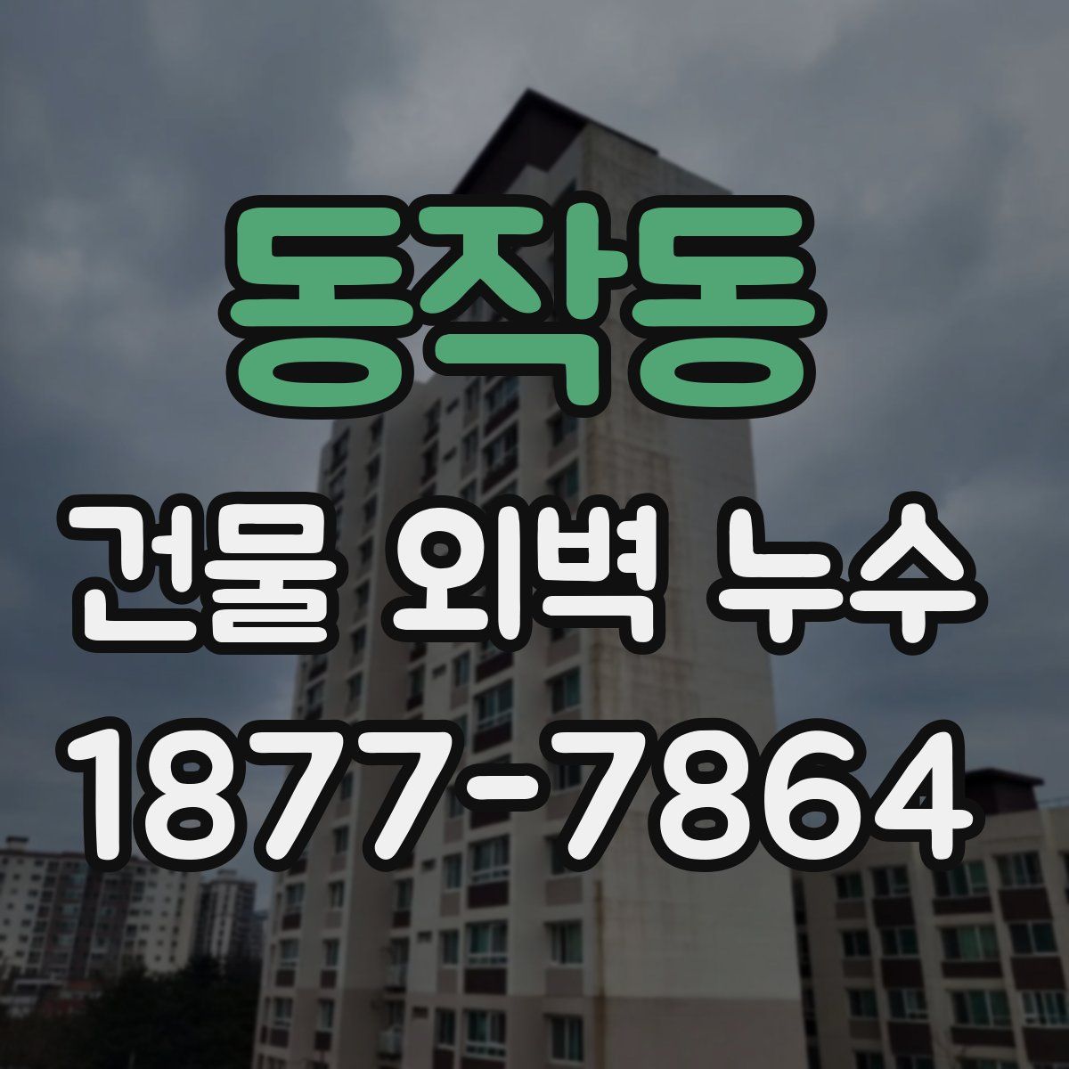 동작동 건물 외벽 누수